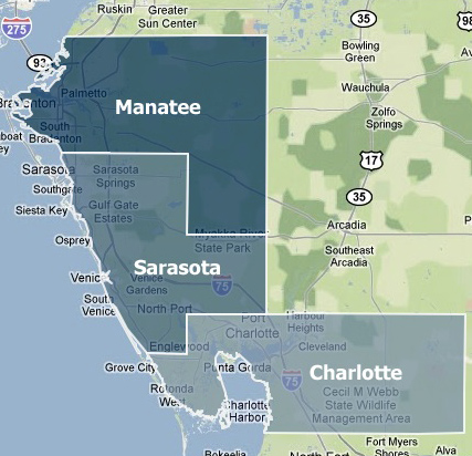 ArtisTree serves Manatee, Sarasota & Charlotte Counties locations