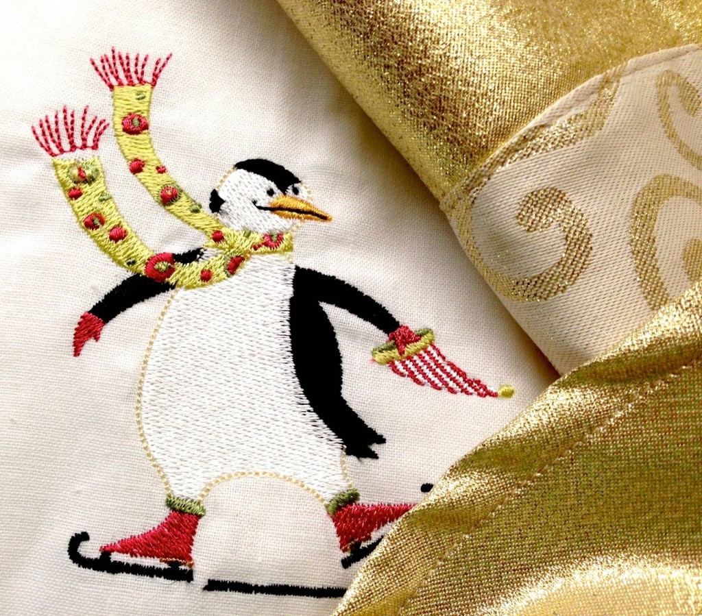 embroidered penquin